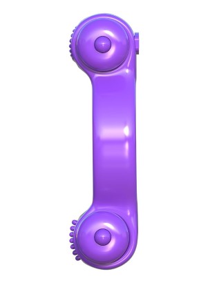 Фиолетовое эрекционное кольцо с 2 виброэлементами Magic Touch Couples Ring