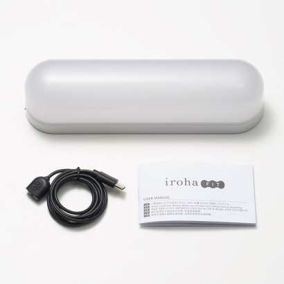 Голубой вибратор iroha Fit Minamozuki - 17,7 см.