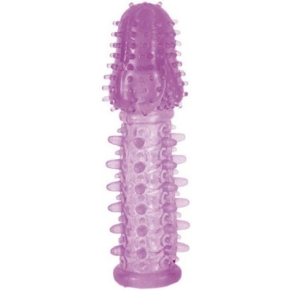 Фиолетовая насадка, удлиняющая половой член - 13,5 см.