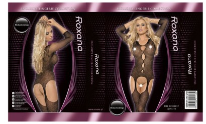 Оригинальный костюм-сетка с вырезами на бёдрах