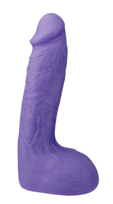 Фиолетовый фаллоимитатор-массажер XSKIN 7 PVC DONG - 18 см.