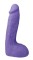 Фиолетовый фаллоимитатор-массажер XSKIN 7 PVC DONG - 18 см.