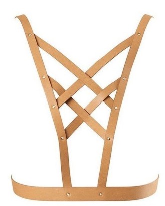 Коричневая упряжь MAZE Cross Cleavage Harness