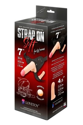 Женский пояс-трусики c 2 насадками