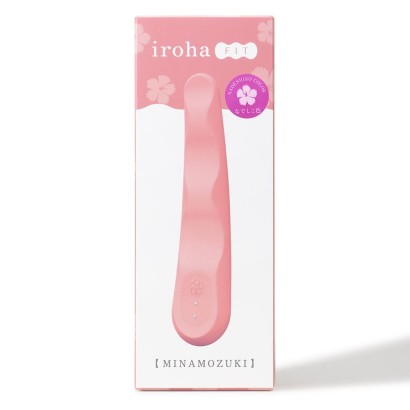 Розовый вибратор iroha Fit Minamozuki Nadeshiko - 17,7 см.