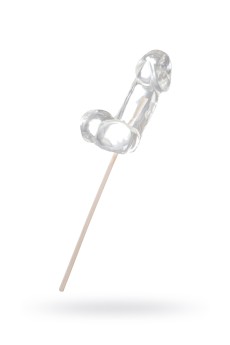 Прозрачный леденец в форме фаллоса со вкусом пина колады