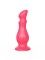 Розовая фигурная анальная пробка - 14 см.