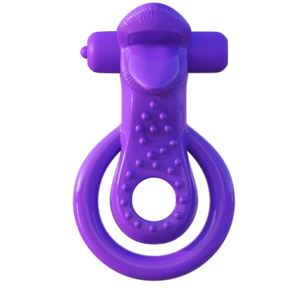 Эрекционное кольцо на пенис и мошонку Lovely Licks Couples Ring