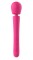 Розовый силиконовый вибратор-wand - 30 см.