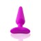 Лиловая анальная пробка Unicorn S - 9,5 см.