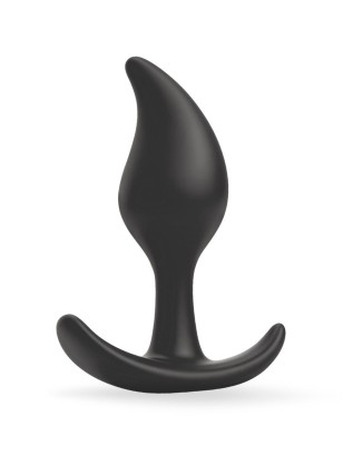 Черный анальный стимулятор - 9,2 см.