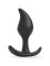 Черный анальный стимулятор - 9,2 см.