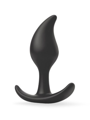 Черный анальный стимулятор - 9,2 см.