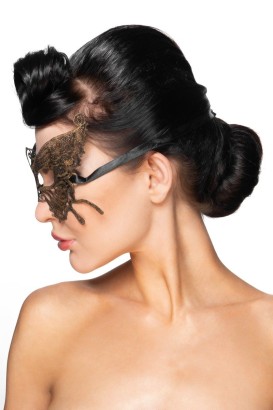 Золотистая карнавальная маска  Шаула 