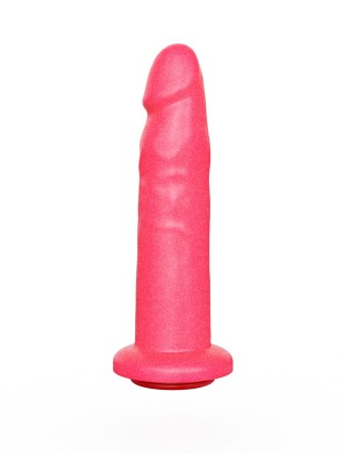 Розовый гелевый анальный фаллоимитатор - 14,5 см.