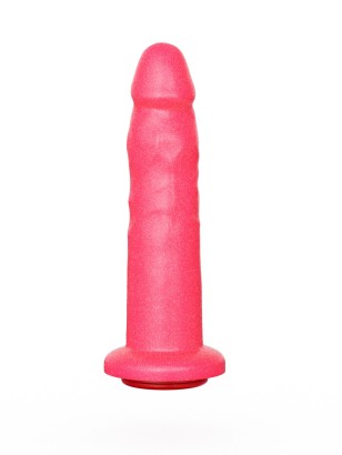 Розовый гелевый анальный фаллоимитатор - 14,5 см.