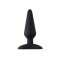 Черная анальная пробка Unicorn S - 9,5 см.