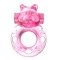 Розовое эрекционное виброкольцо на пенис Pink Bear