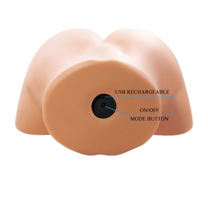 Телесный мастурбатор Olivia с 2 любовными отверстиями