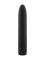 Черный матовый пластиковый вибратор - 14 см.