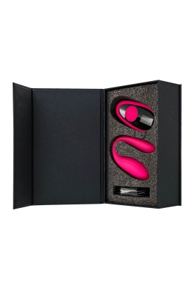 Розовый вибратор для пар Prawno с пультом ДУ