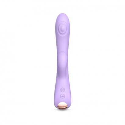 Сиреневый вибратор-кролик Bunny & Clyde - 22,5 см.