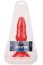 Красная анальная пробка MENZSTUFF BULB PROBE - 15 см.