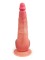 Телесный реалистичный фаллоимитатор с присоской - 30 см.