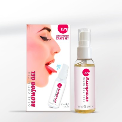 Увлажняющий гель для орального секса с ароматом клубники - 50 мл.