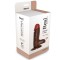 Коричневый вибратор REALISTIC VIBRATOR REAL RAPTURE BROWN - 17 см.
