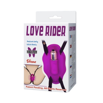 Нежный вибростимулятор для клитора Love Rider на ремешках