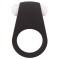 Чёрное эрекционное виброкольцо LIT-UP SILICONE STIMU RING 4 BLACK