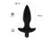 Черная анальная вибропробка Hati - 14,5 см.