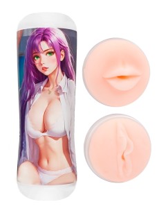 Двусторонний мастурбатор аниме - ротик и вагина