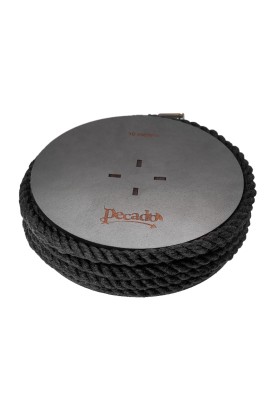 Черная веревка для шибари на катушке - 10 м.