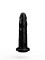 Черный анальный фаллоимитатор - 13 см.