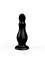 Черный плаг-массажёр - 14 см.