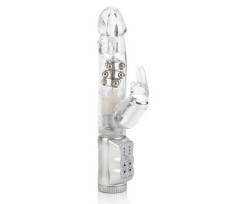 Прозрачный водонепроницаемый вибромассажер JACK RABBIT