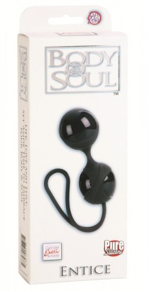 Чёрные вагинальные шарики Body & Soul Entice