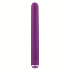 Фиолетовый гладкий вибромассажер Body & Soul Desire - 16 см.