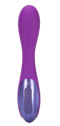 Фиолетовый перезаряжаемый вибромассажер  Infinity 6x - 17,8 см.