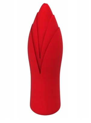 Красный клиторальный стимулятор SIRONA - 10 см.