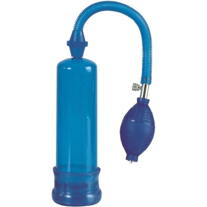 Синяя вакуумная помпа Head Coach Penis Pump 