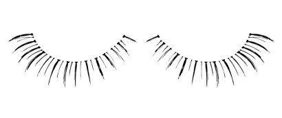 ЧЕрные ресницы из отдельных подкрученных ресничек Premium