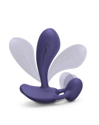 Темно-синий вибромассажер Witty P&G Vibrator with Remote Control