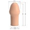 Телесная насадка на пенис Huel - 9 см.