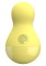 Жёлтый вибростимулятор COCO BODY - 9 см.