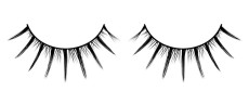 Короткие черные ресницы с отдельными длинными ресничками Deluxe