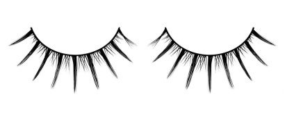 Короткие черные ресницы с отдельными длинными ресничками Deluxe