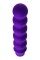 Фиолетовый фигурный вибратор - 17 см.